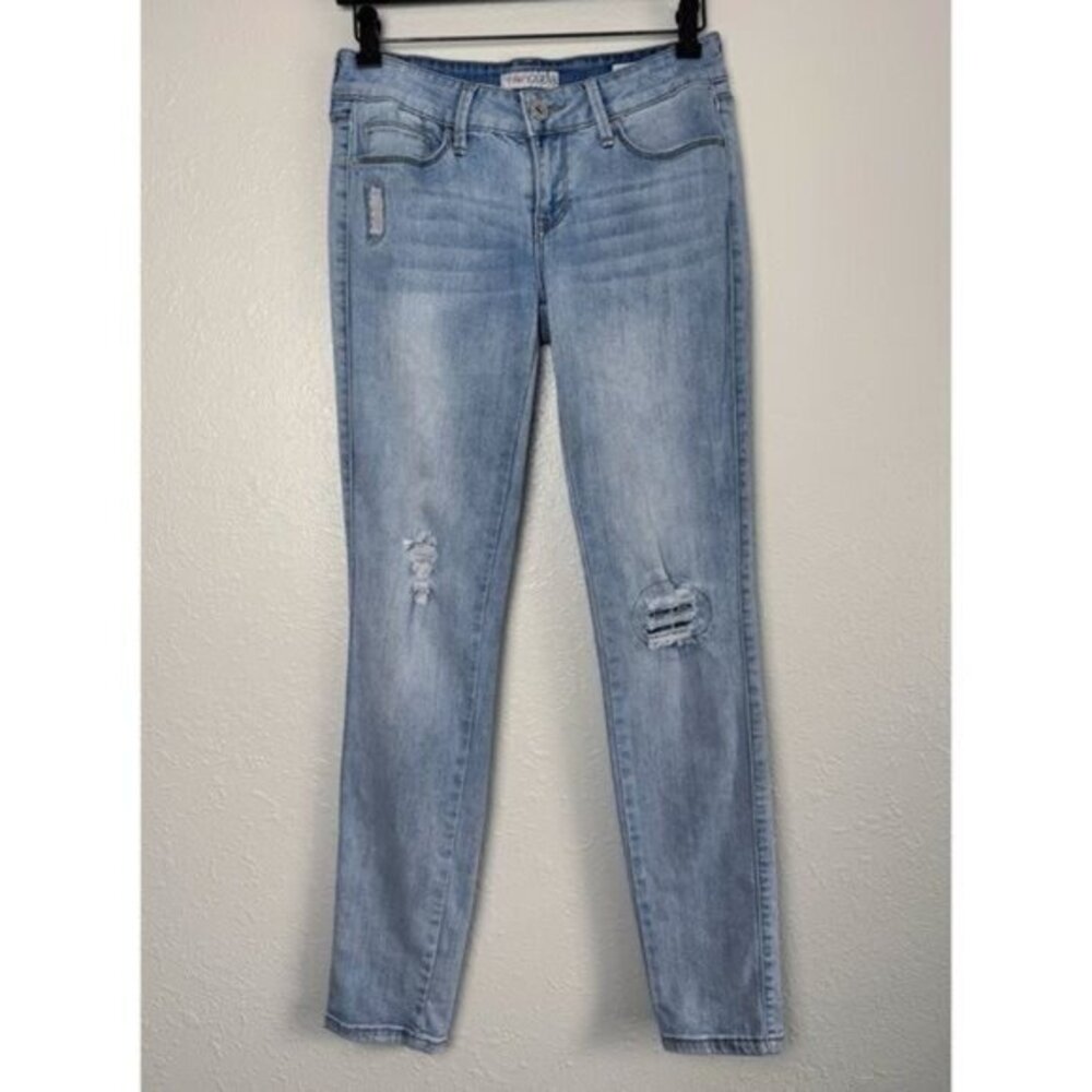 Guess Sienna curvy fit medium‎ rise curvy skinny distressed jeans 27